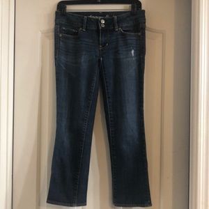 American Eagle Artist Stretch Crop Jeans Size 2